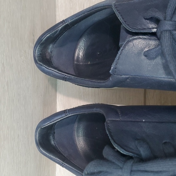 Ecco Mens Leather Loafer Sneakers Danish Design Shoes sz 47/13 - Picture 5 of 13